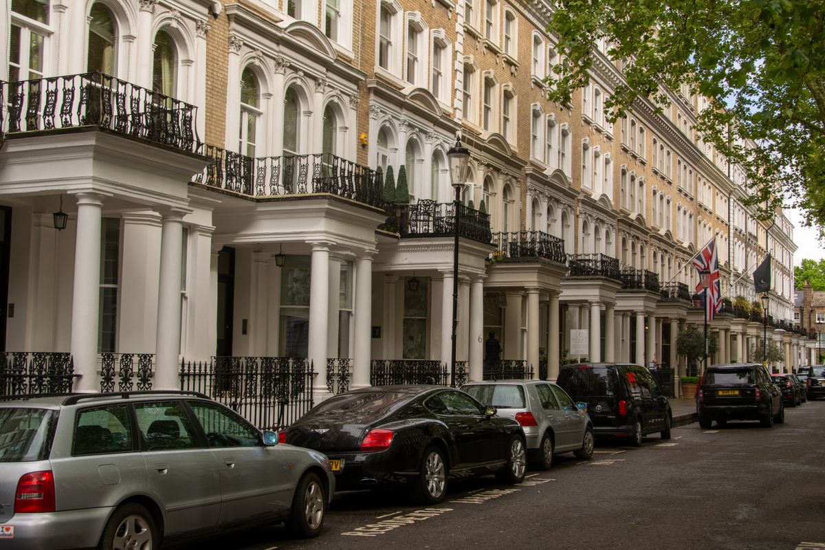 London Georgian terraces — London period street