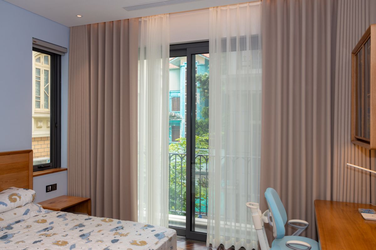 Bedroom with garden-facing window — Light in a new bedroom
