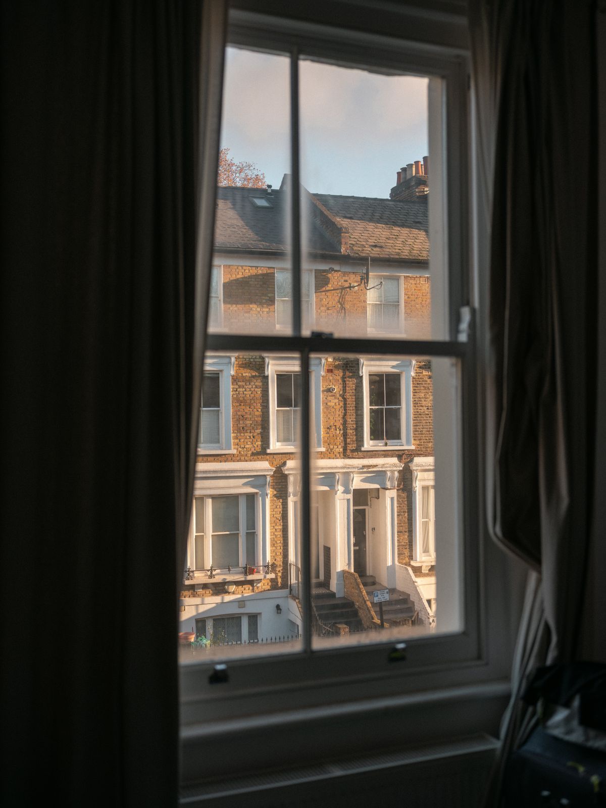 View onto a London Victorian house — Framed London outlook